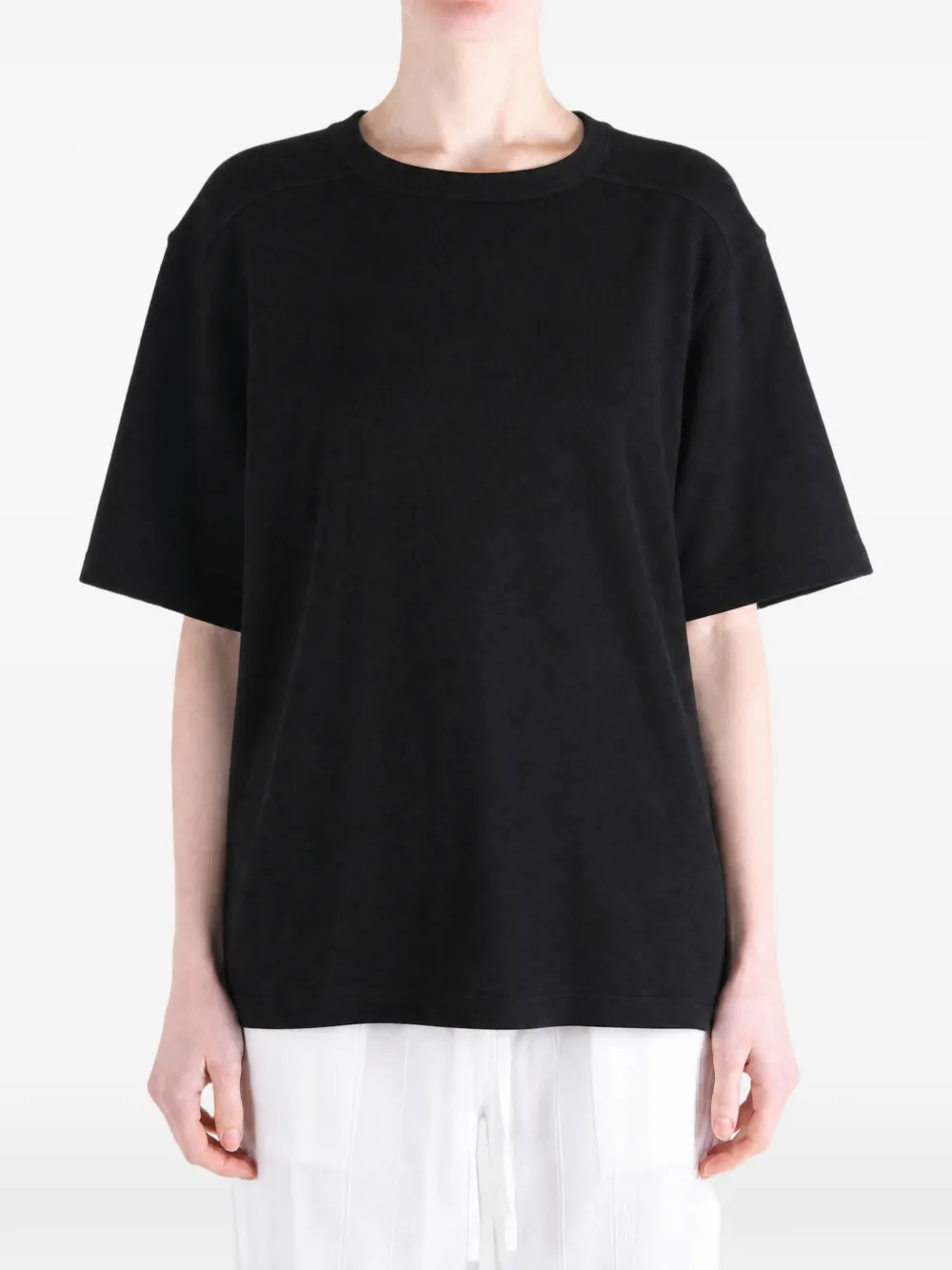 Rick Owens T-shirt met ronde hals Zwart