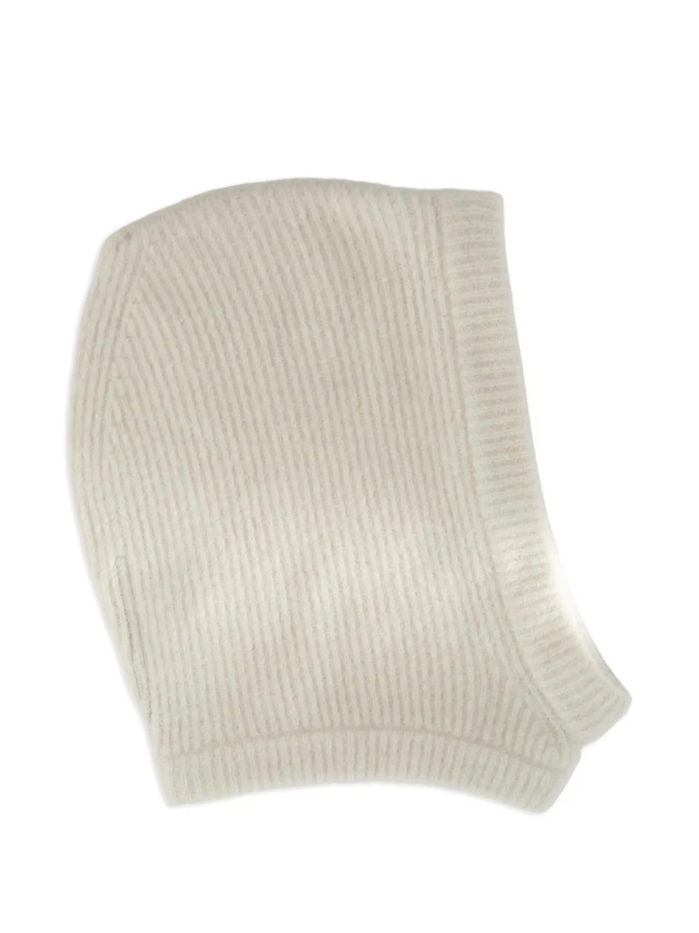 Rick Owens ribbed-knit balaclava hat - Toni neutri