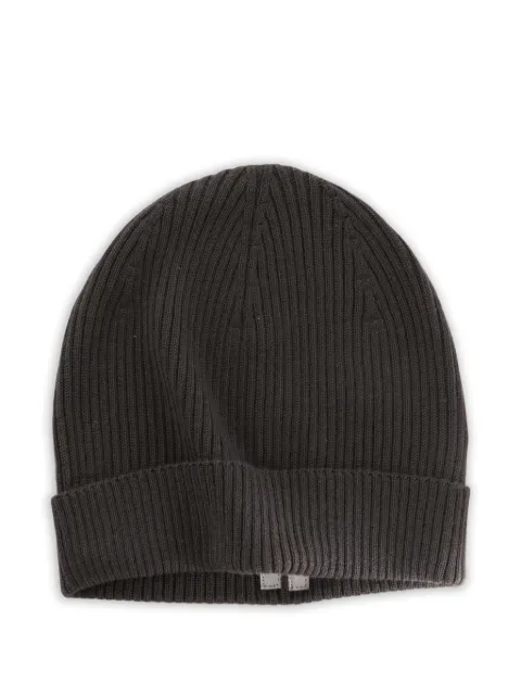 Rick Owens ribbed-knit cashmere beanie hat