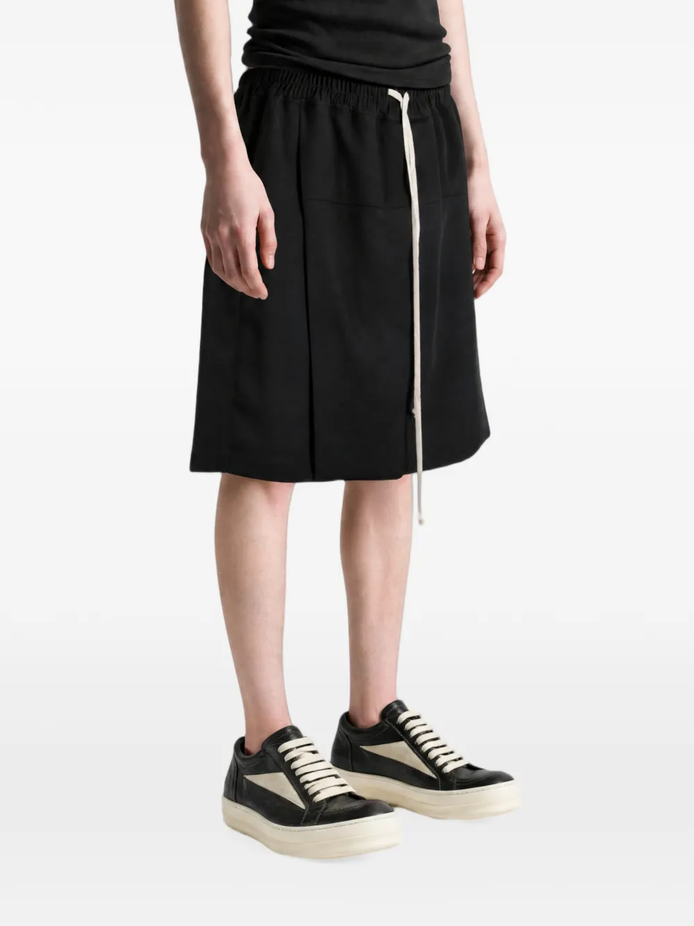 Rick Owens Shorts met trekkoordtaille Zwart