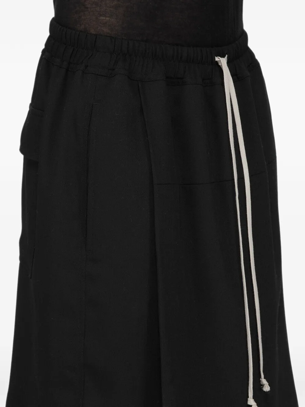 Rick Owens Wollen cargo broek Zwart
