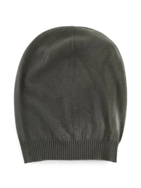 Rick Owens ribbed-trim beanie hat