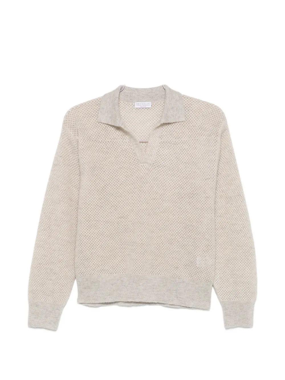 Brunello Cucinelli perforated-knit sweater - Toni neutri