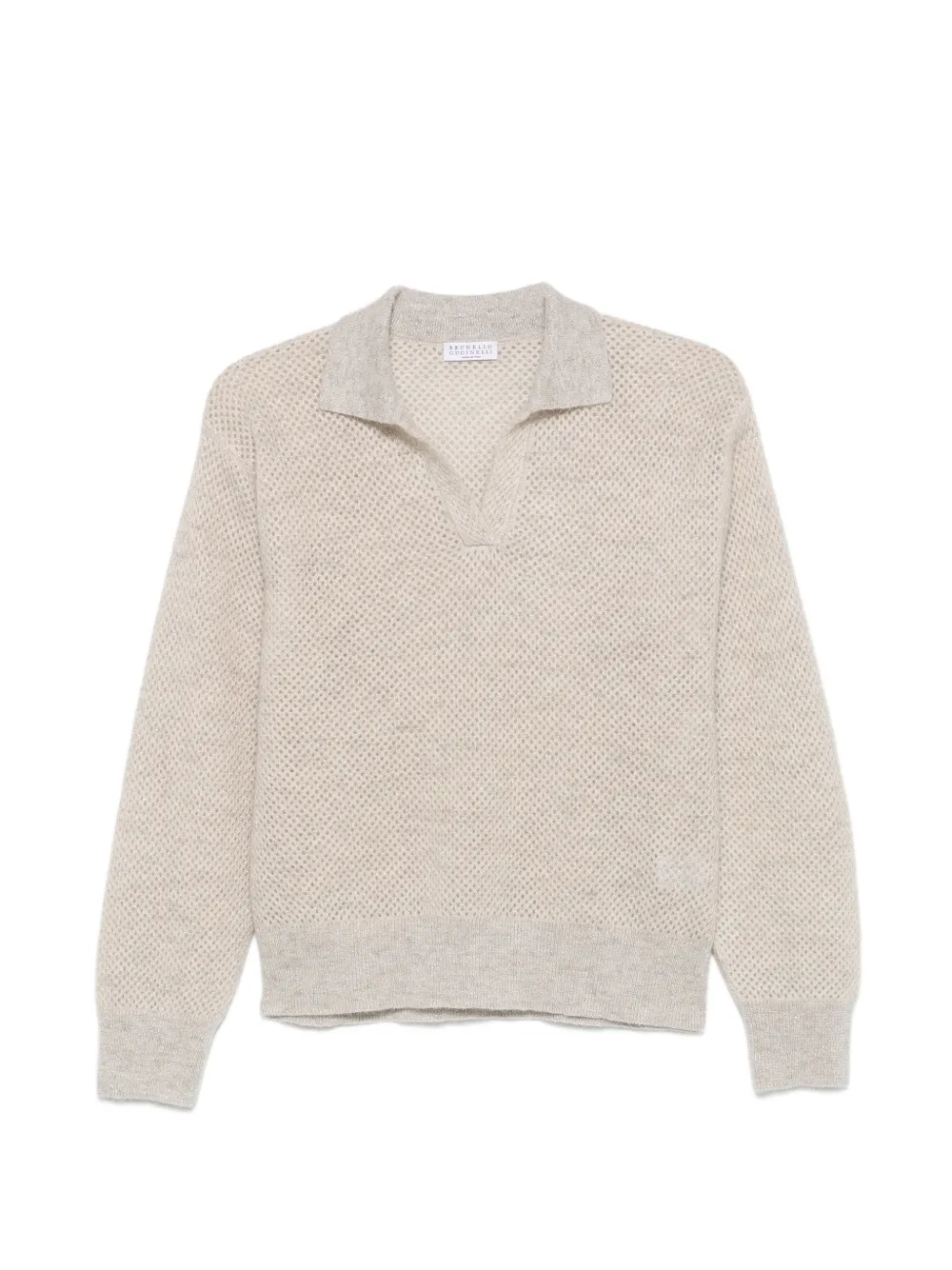 Brunello Cucinelli perforated-knit sweater - Toni neutri