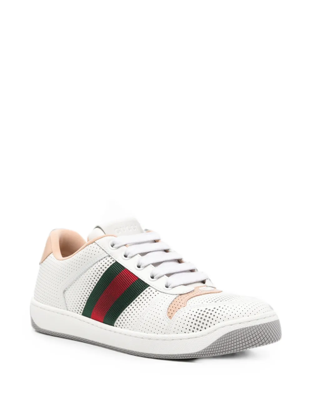Gucci leather Re-Web sneakers Zwart