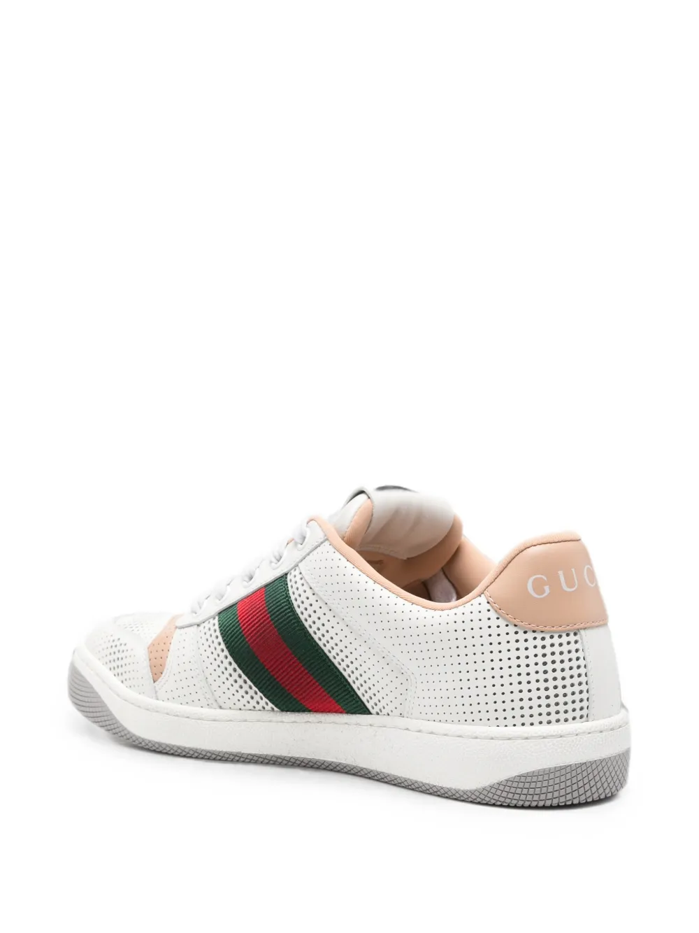 Gucci leather Re-Web sneakers Zwart