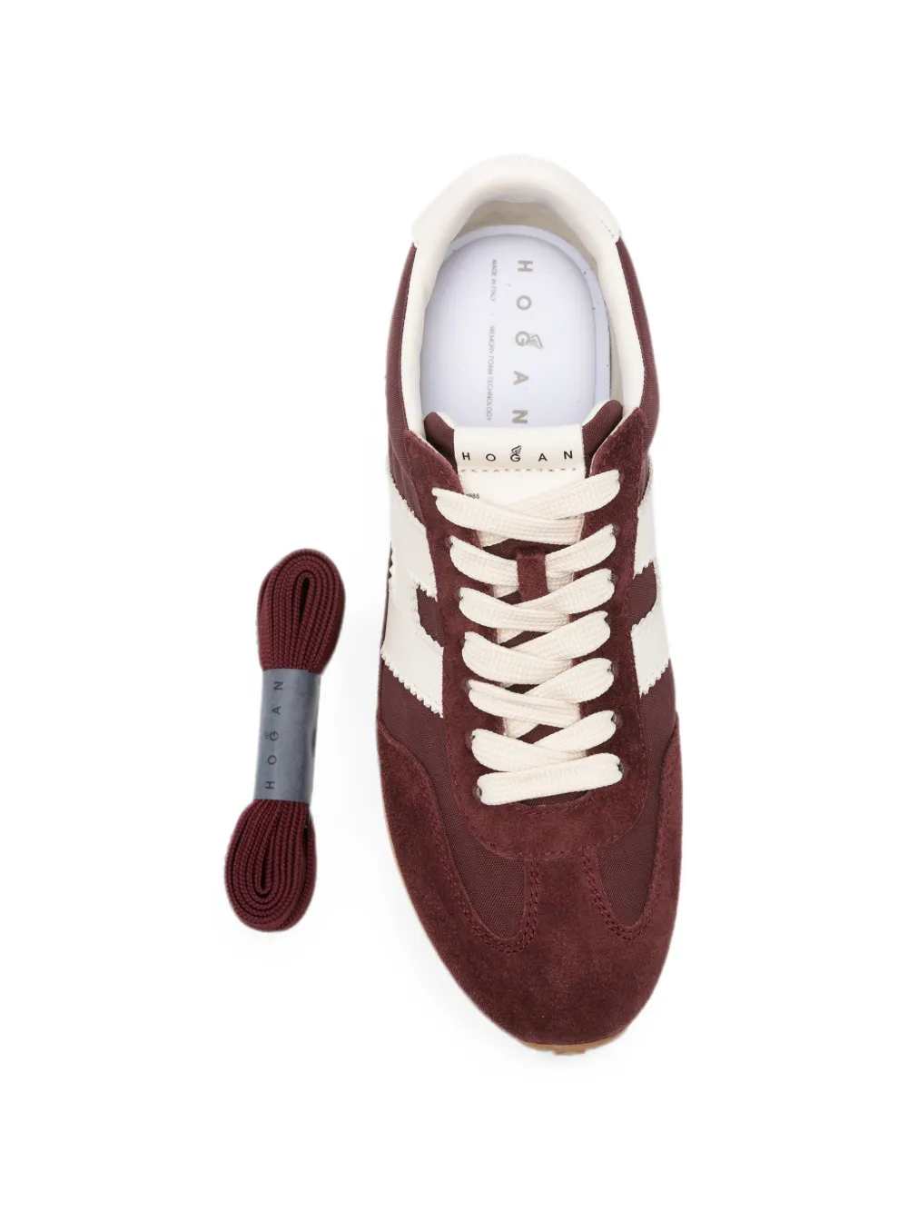Hogan logo-patch panelled sneakers Rood
