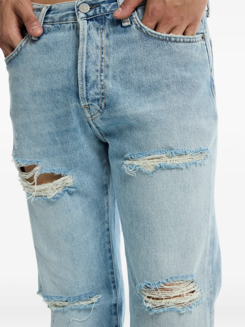 Acne Studios Gerafelde jeans 1996M Blauw