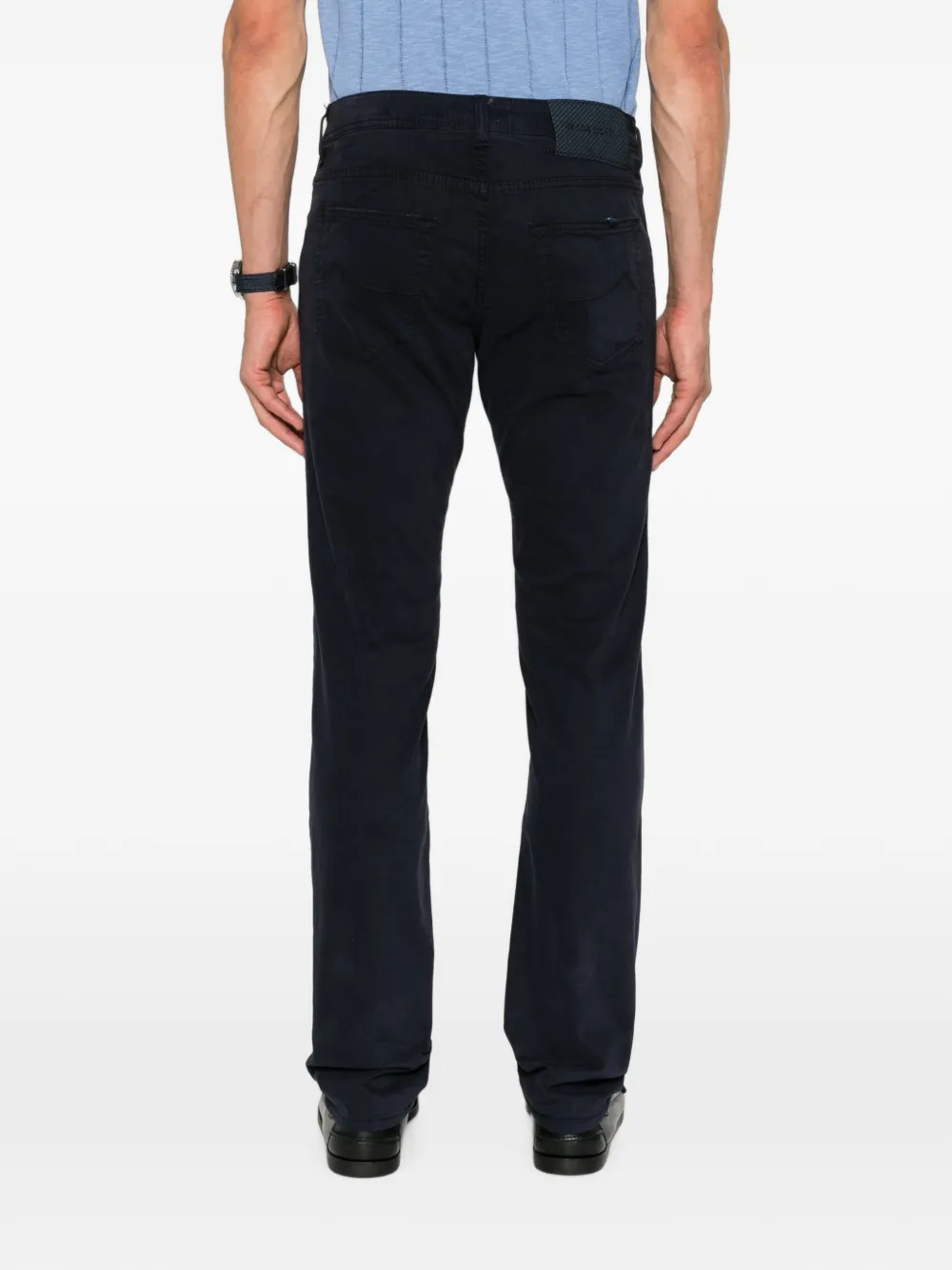 Jacob Cohën Straight broek Blauw