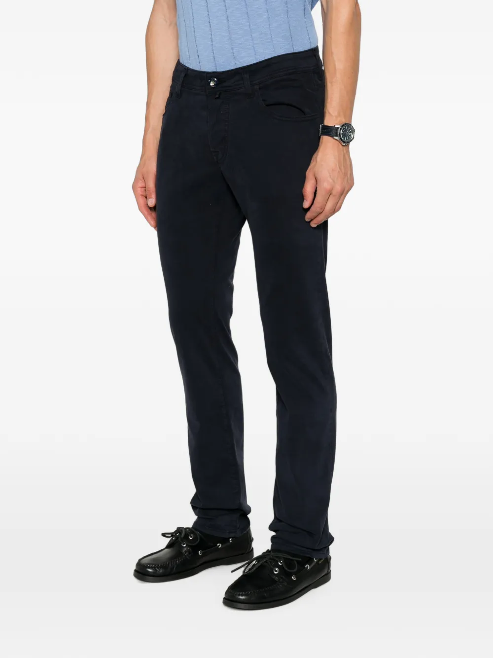 Jacob Cohën Straight broek Blauw