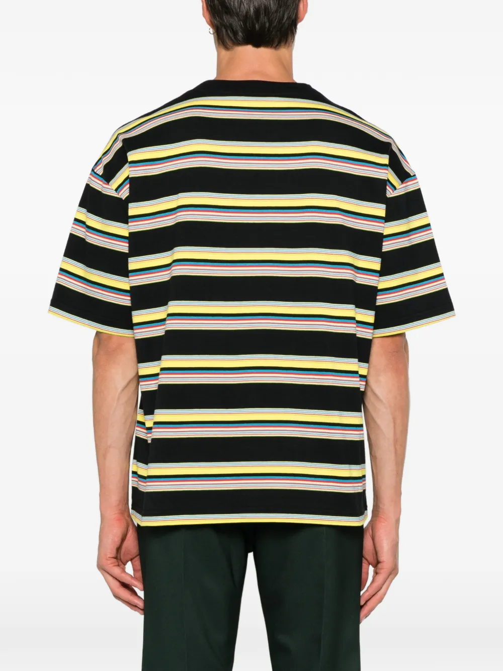 Marni Katoenen T-shirt met logoprint Zwart
