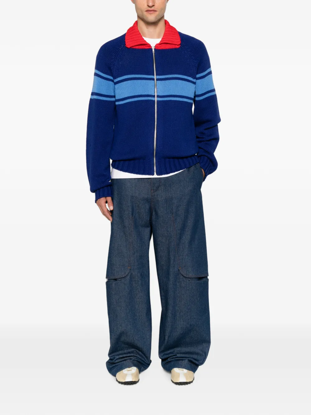 Marni Vest met rits Blauw