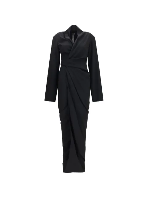 Rick Owens draped wrap-style maxi dress