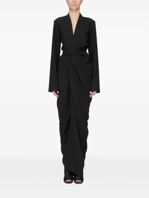 Rick Owens draped wrap-style maxi dress