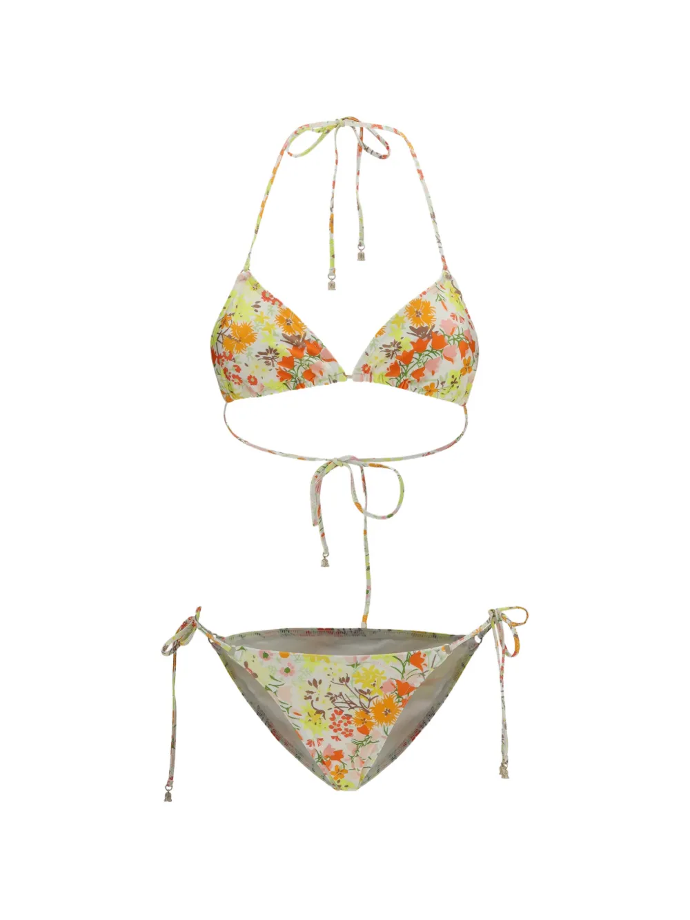 ZIMMERMANN Solstice floral-print bikini - Toni neutri