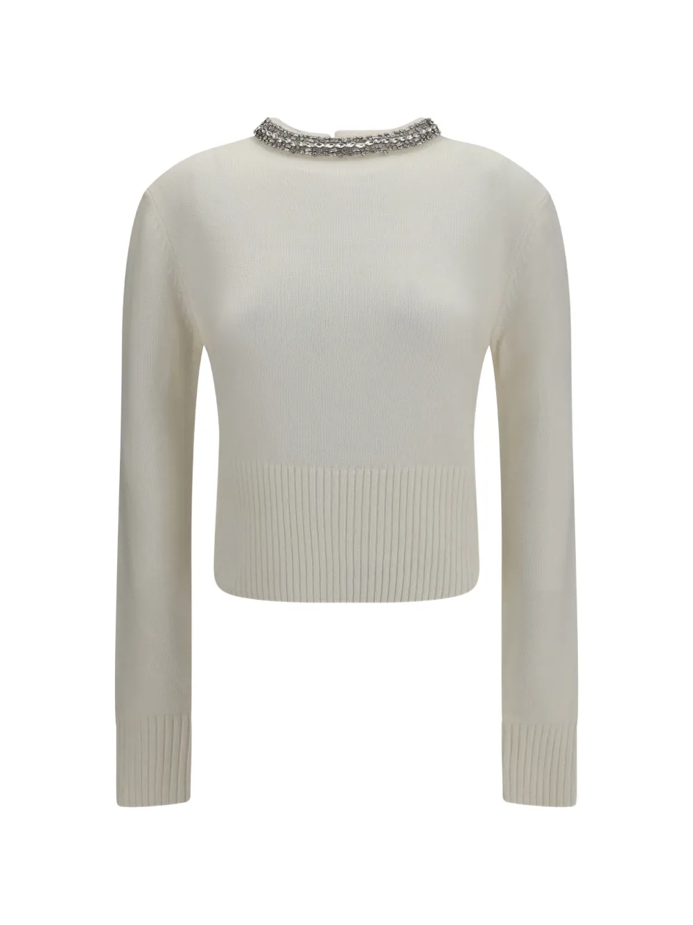 PINKO Berlino crystal-embellished sweater - Toni neutri