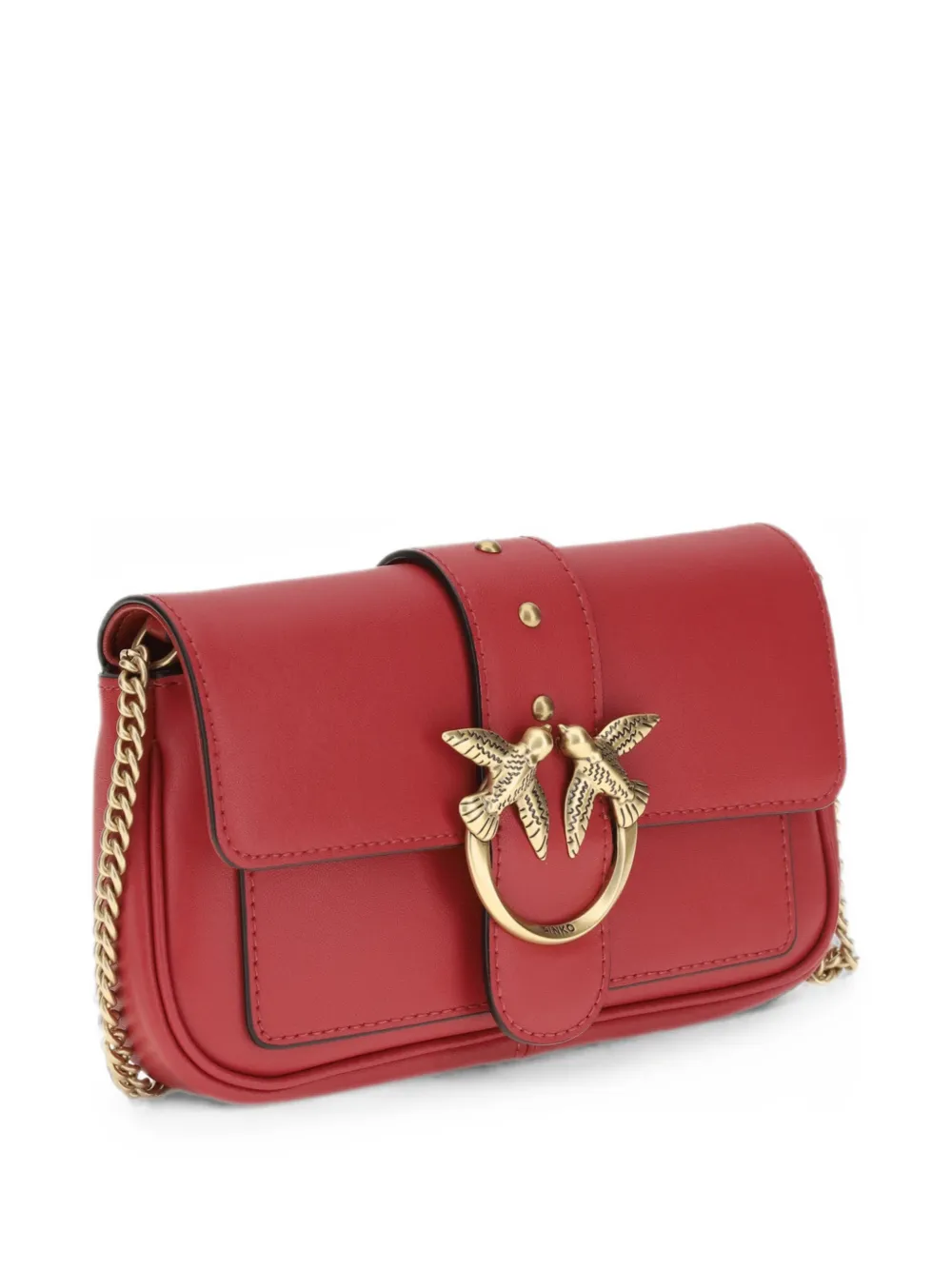 PINKO Love Click Pocket mini-crossbodytas Rood
