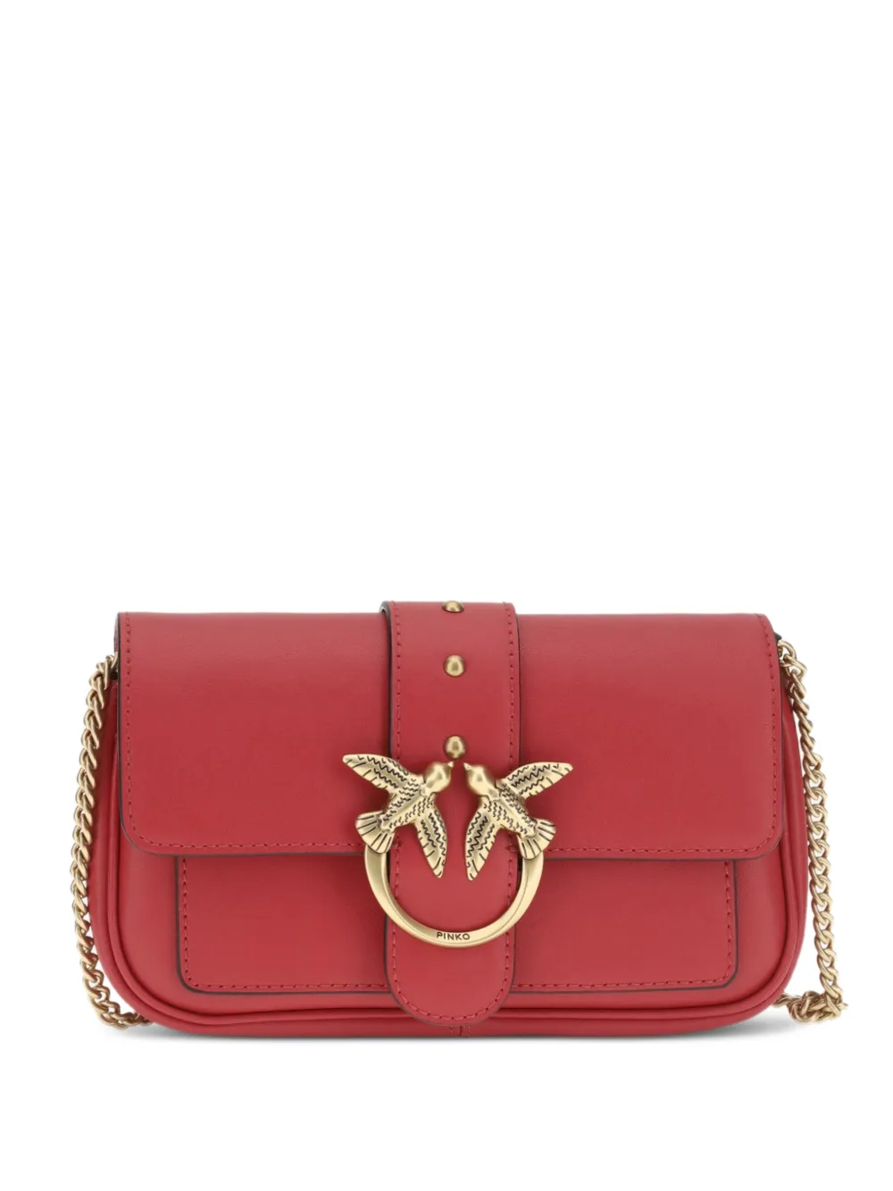 PINKO mini Love One Pocket cross body bag - Red