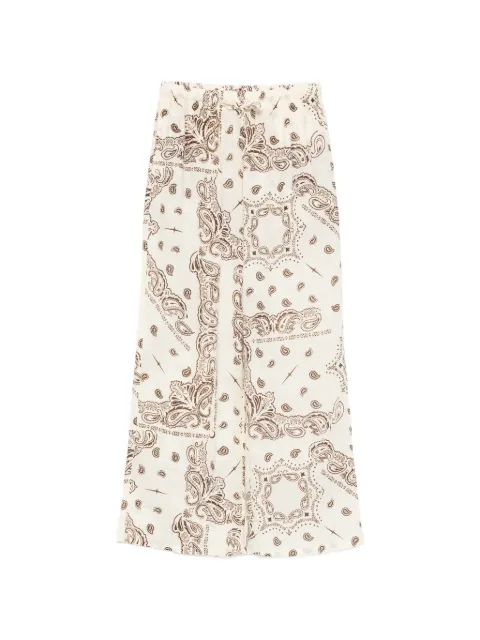 VENUJA paisley-print wide-leg trousers