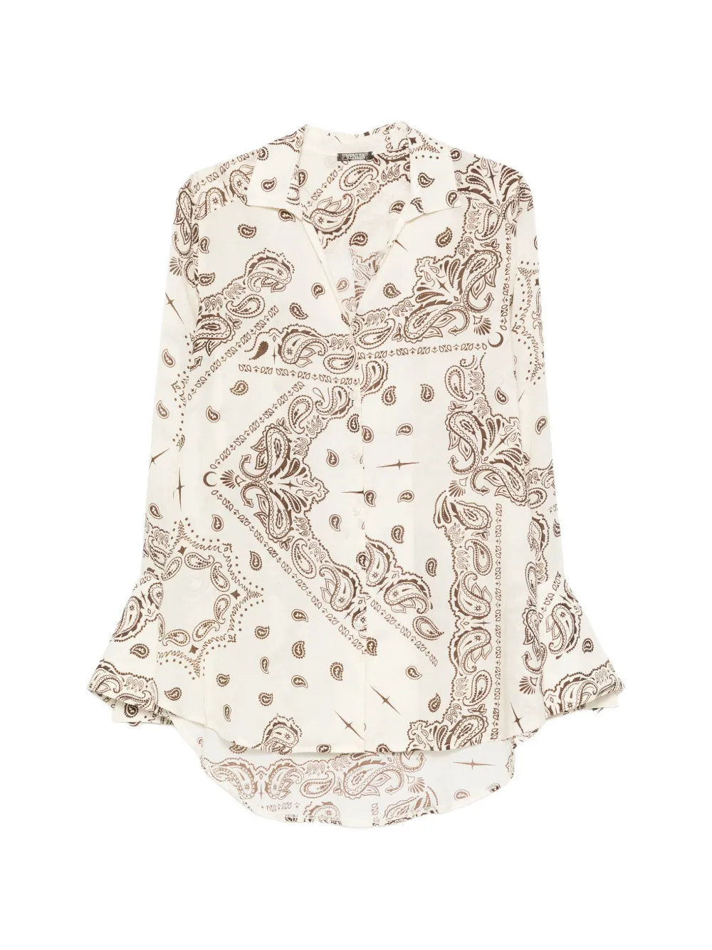 VENUJA paisley-print shirt - Nude