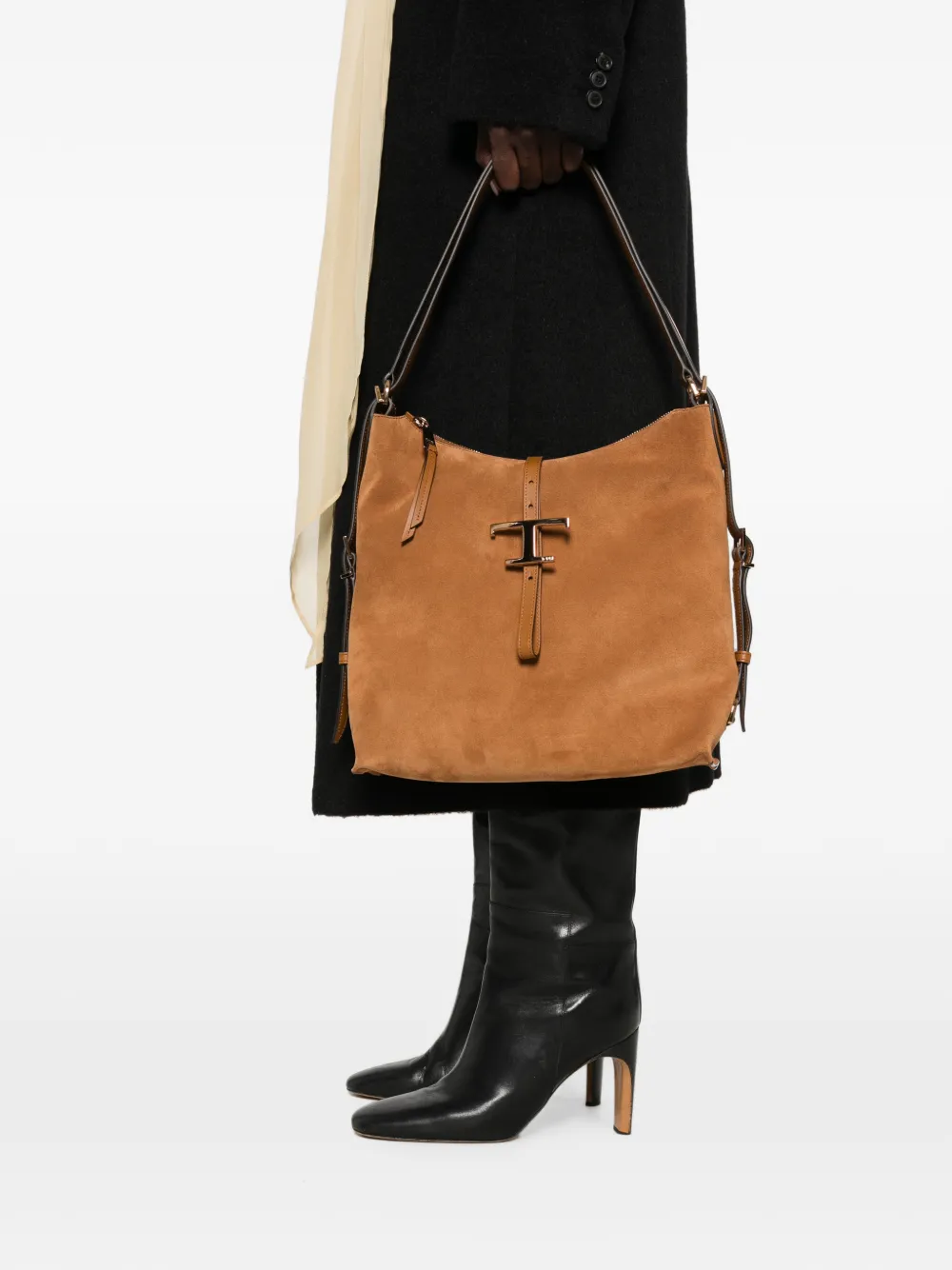 Tod's T Timeless suède shopper Beige
