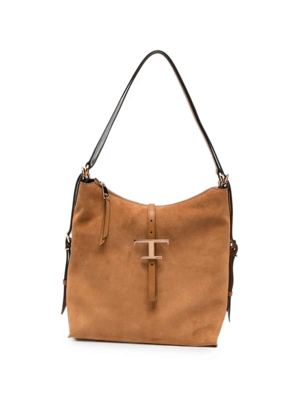 Tod's T Timeless suede tote bag - Toni neutri