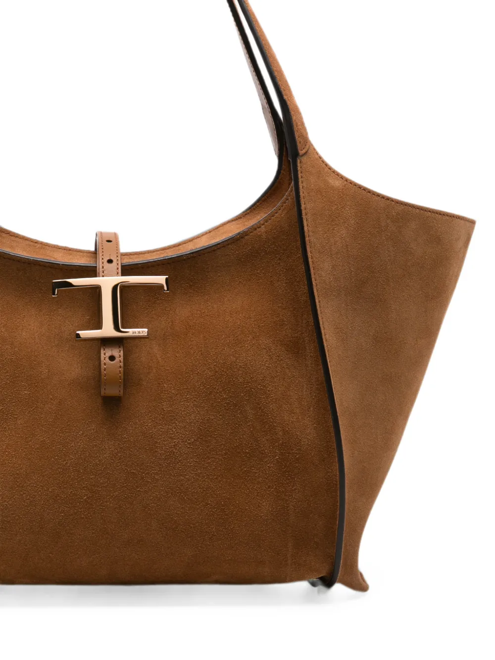 Tod's T Timeless suède shopper Bruin