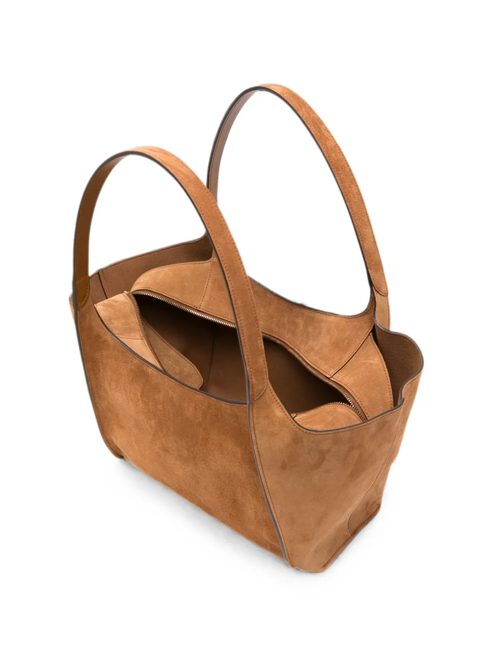 Tod's T Timeless suède shopper Bruin