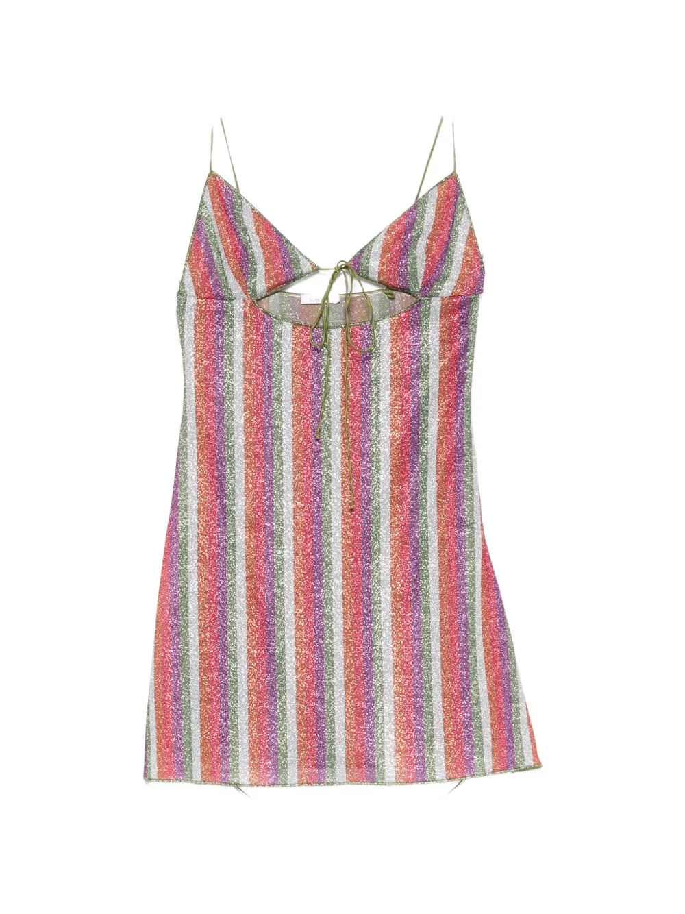 Oséree striped cut-out dress - Rosso