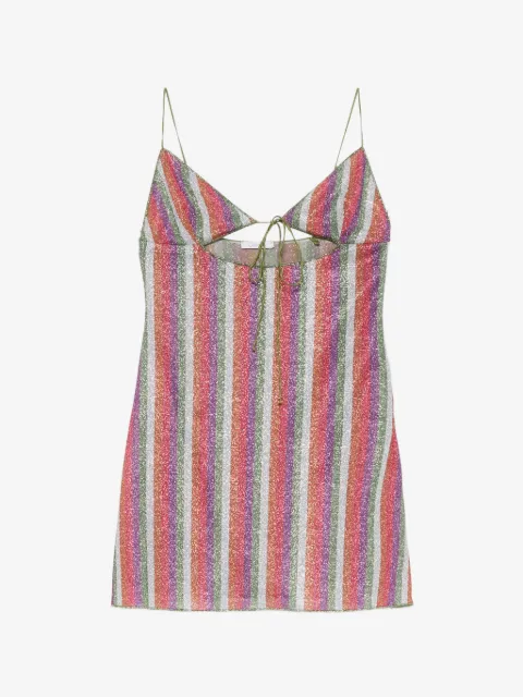 Oséree striped cut-out dress