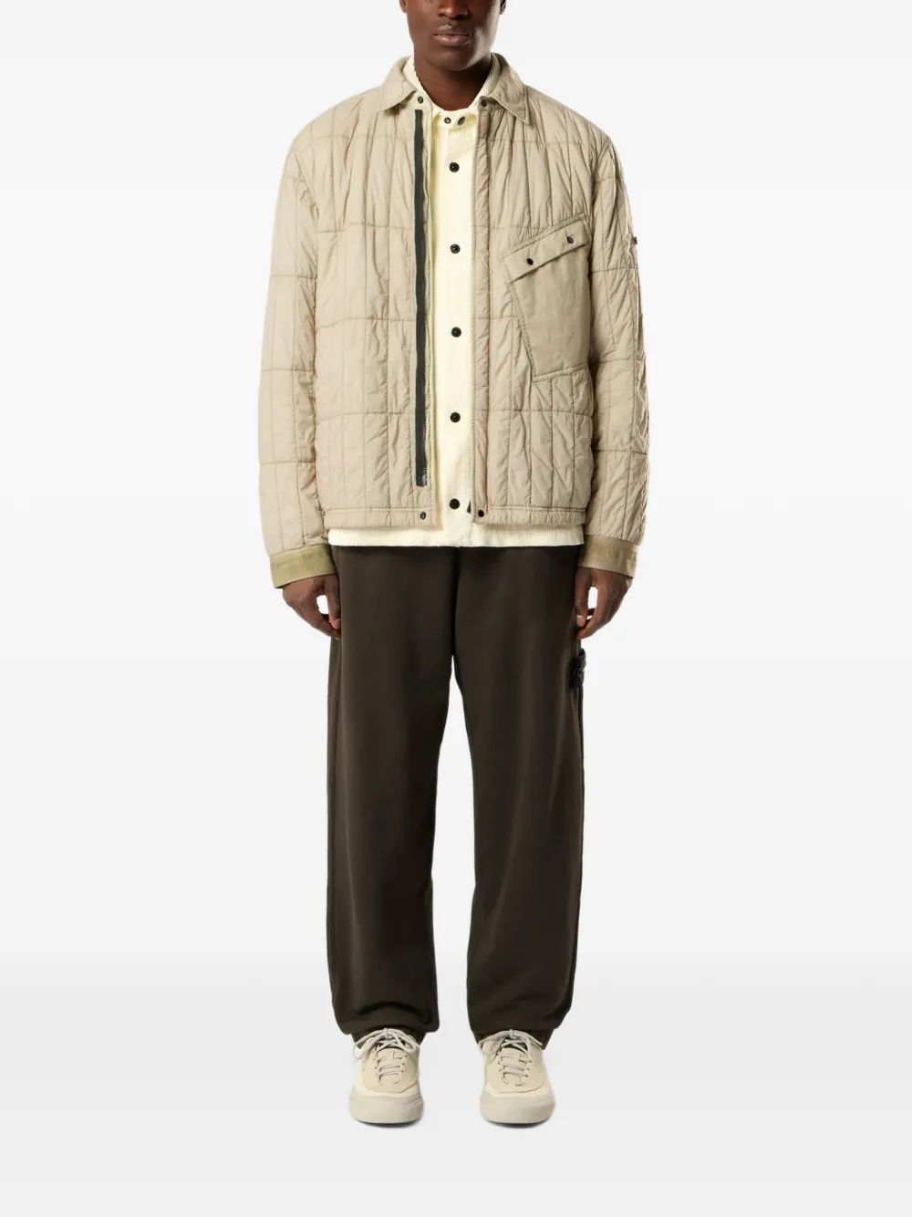Stone Island Trainingsbroek met logopatch Bruin