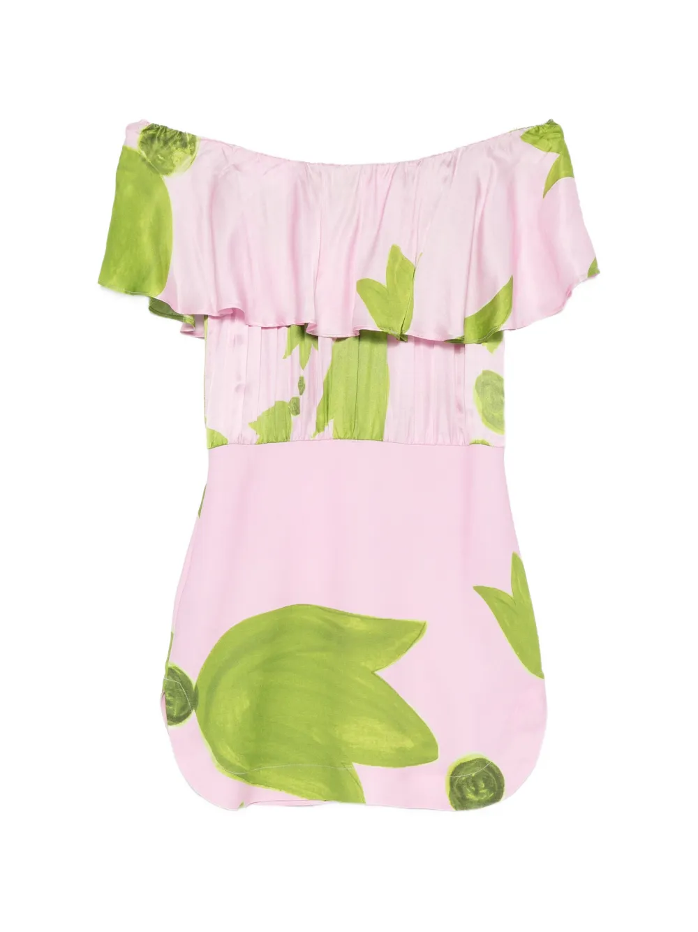Themis Z Eudora ruffled off-the-shoulder mini dress