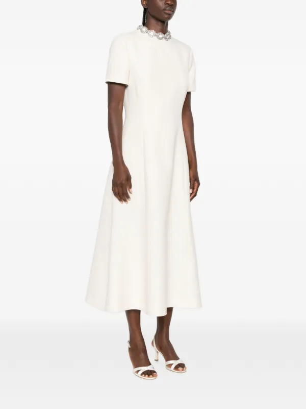 valentino a line dress Garavani crystal-embellished A-line | Neutrals Wedding Dress 2026 Sleeveless Center back zipper with size:SMALL style_id_L14174P