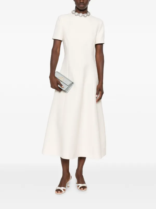 Valentino Garavani crystal-embellished A-line Dress | Neutrals