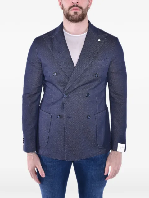 L.B.M. 1911 double-breasted textured jacket
