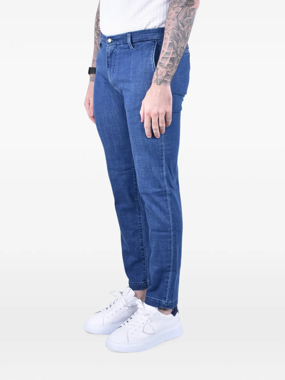 Re-Hash Mucha slim-fit jeans Blauw