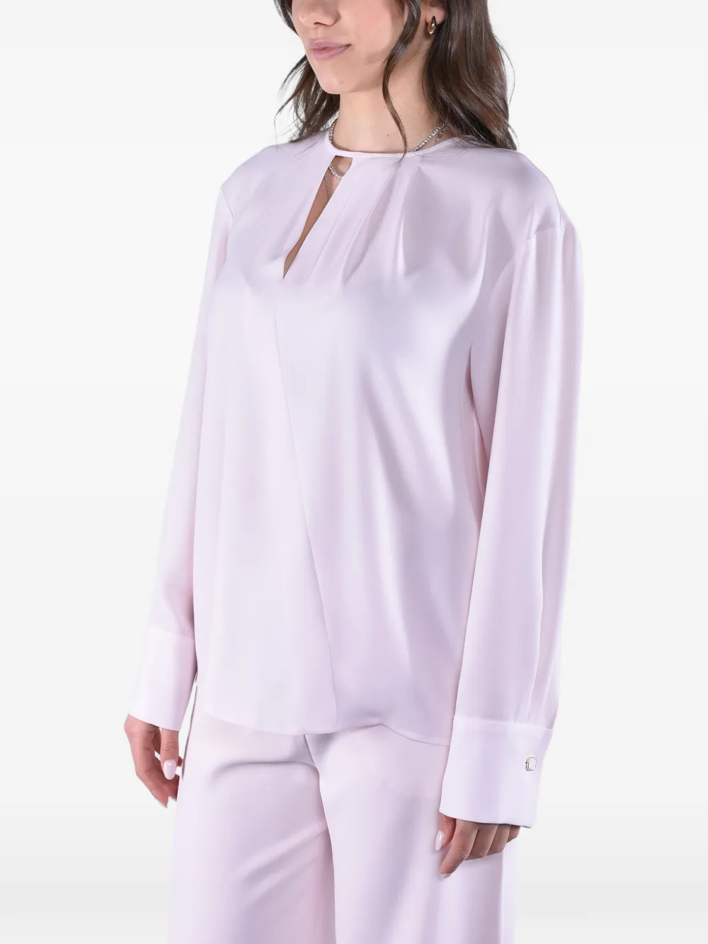 Max Mara Geplooide blouse Roze
