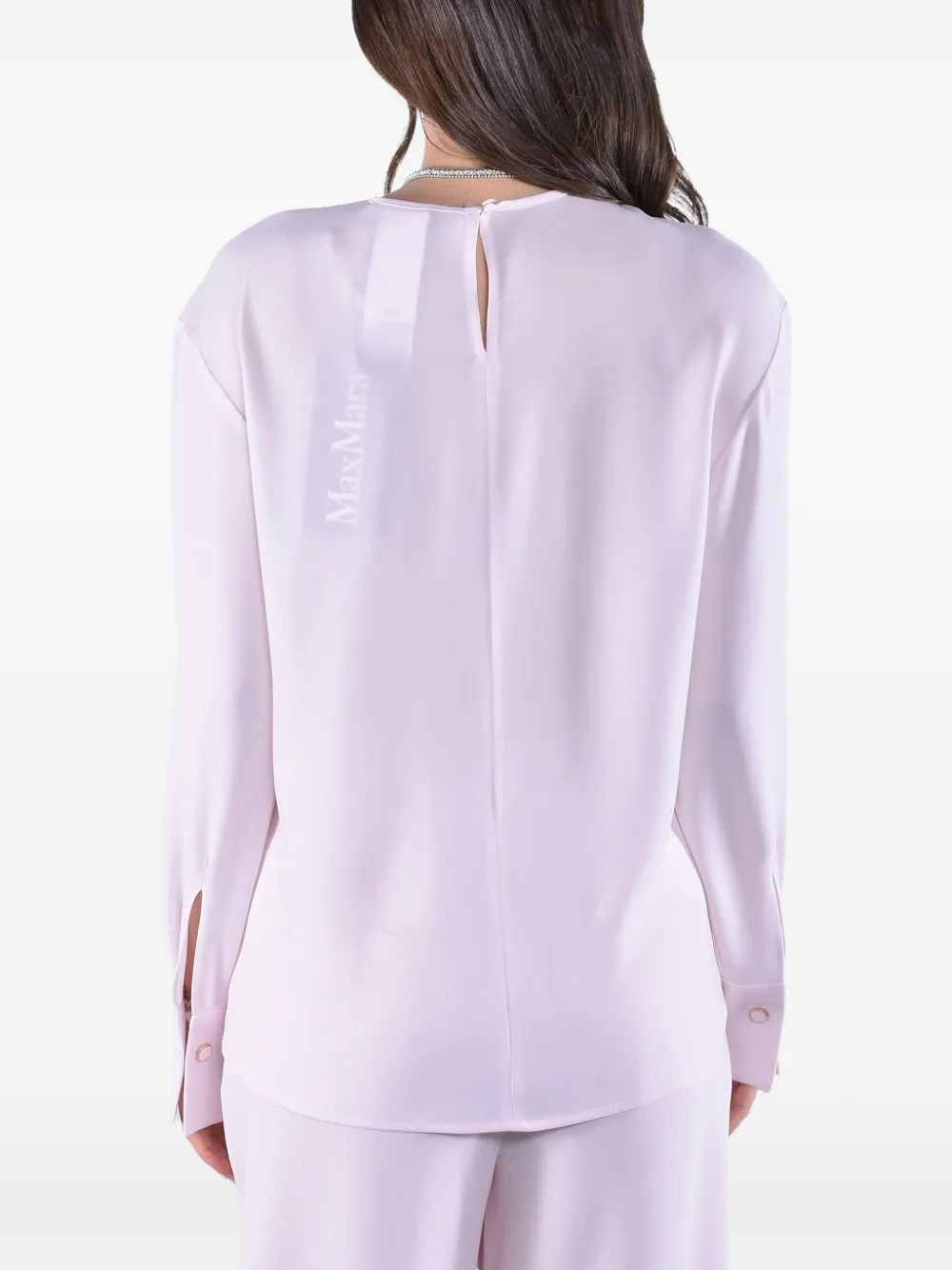 Max Mara Geplooide blouse Roze