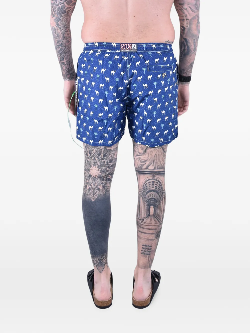 MC2 Saint Barth Zwembroek met print Blauw