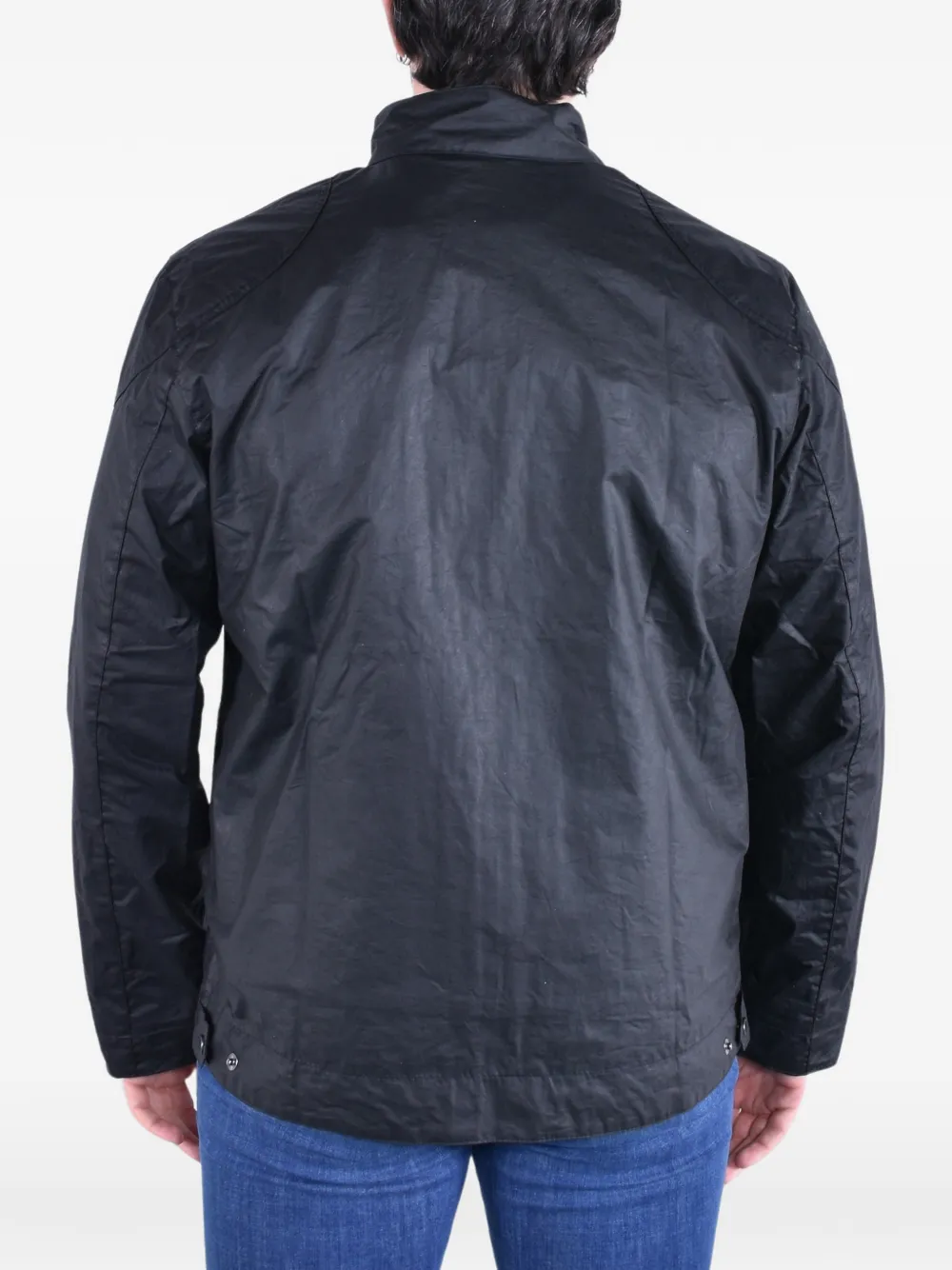 Barbour International Merton wax jack Zwart