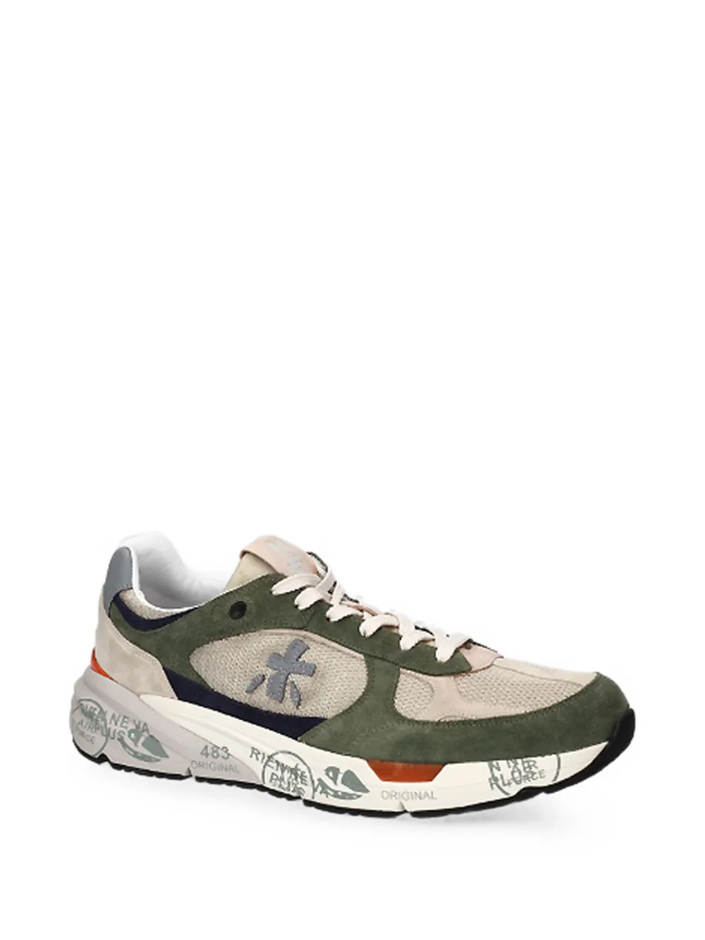 Premiata Mase panelled sneakers Groen