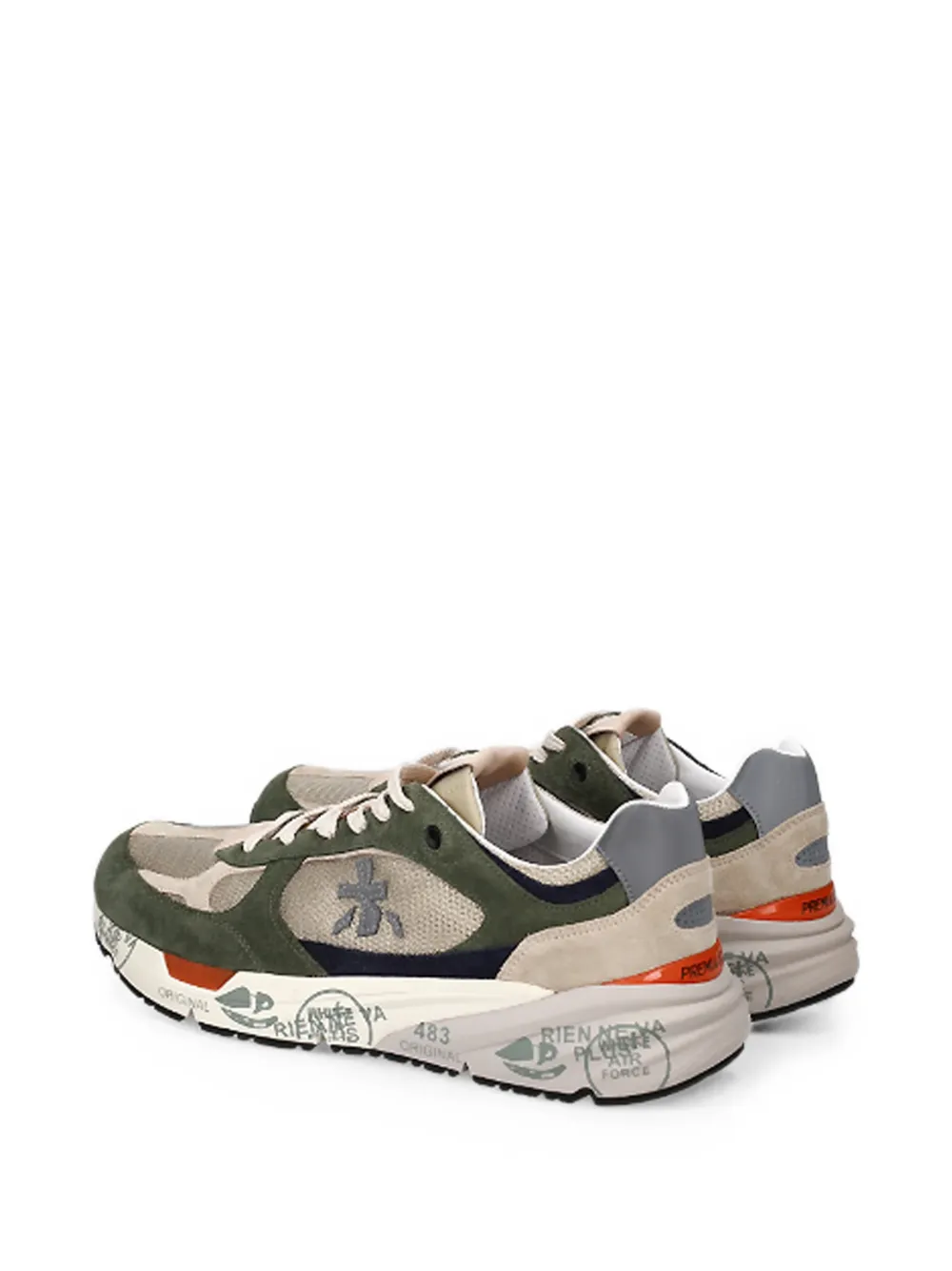 Premiata Mase panelled sneakers Groen