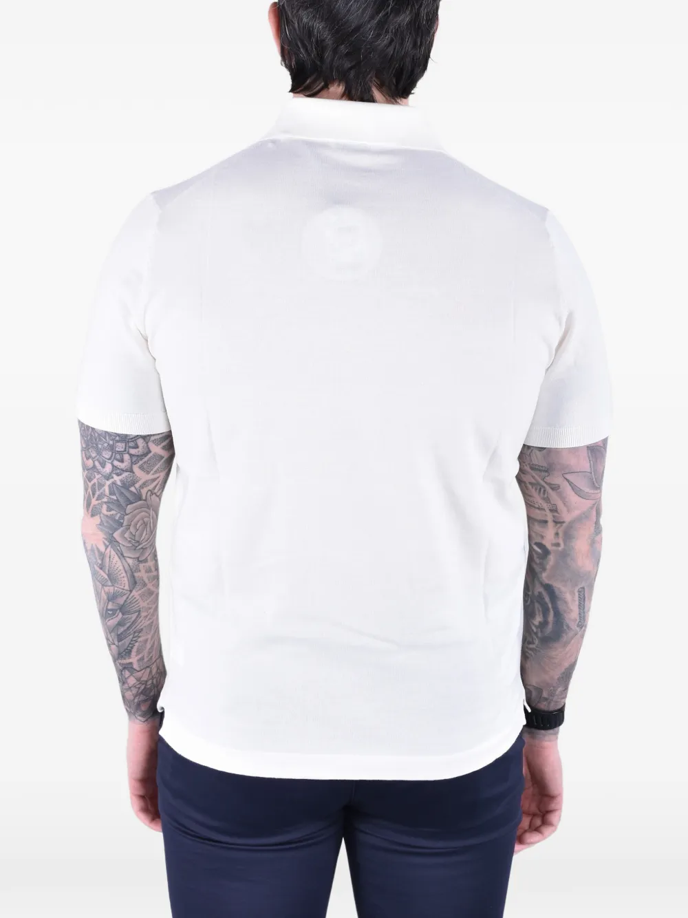 Kangra Katoenen poloshirt met korte mouwen Beige