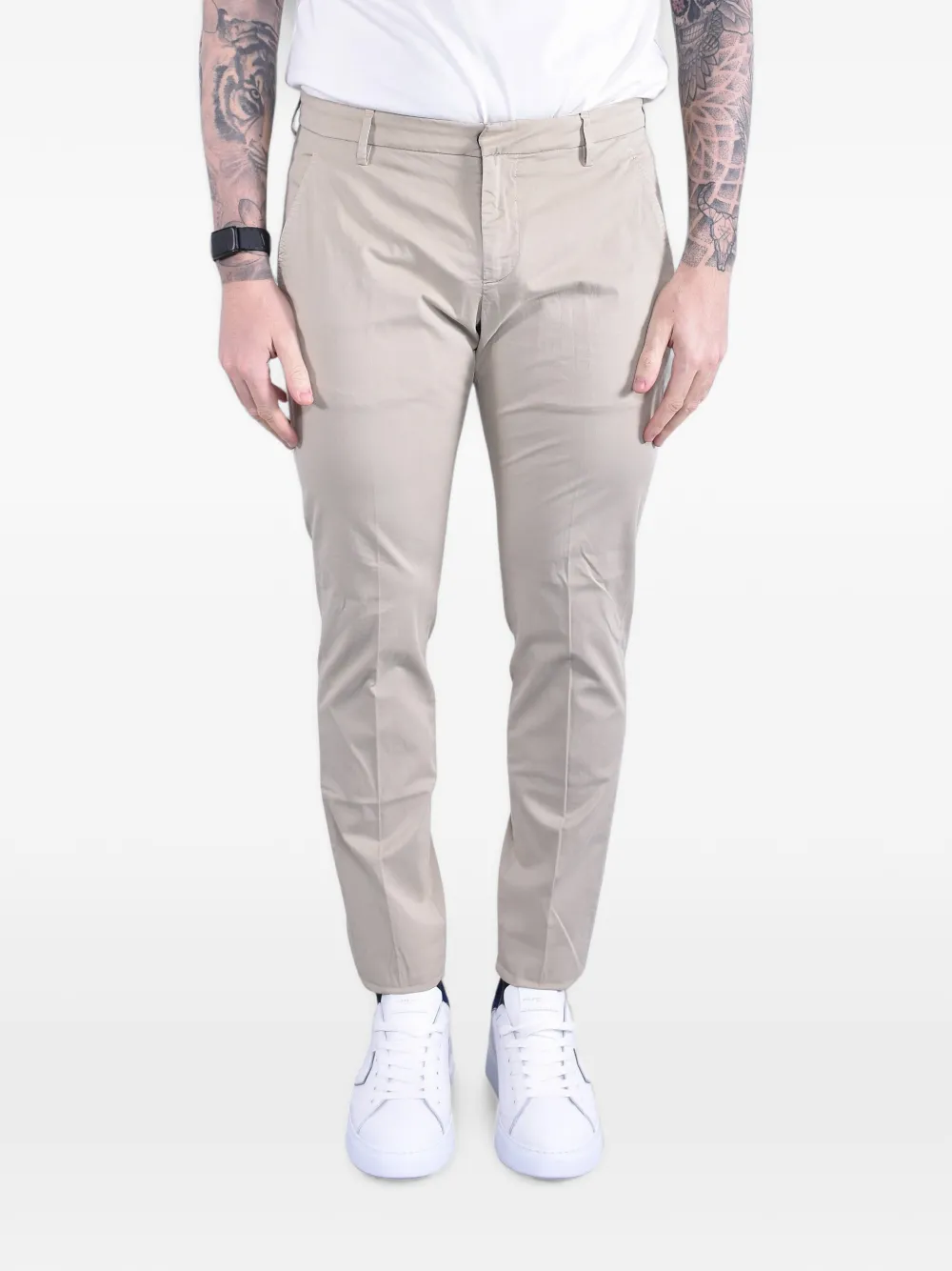 DONDUP Gaubert slim-fit trousers - Toni neutri