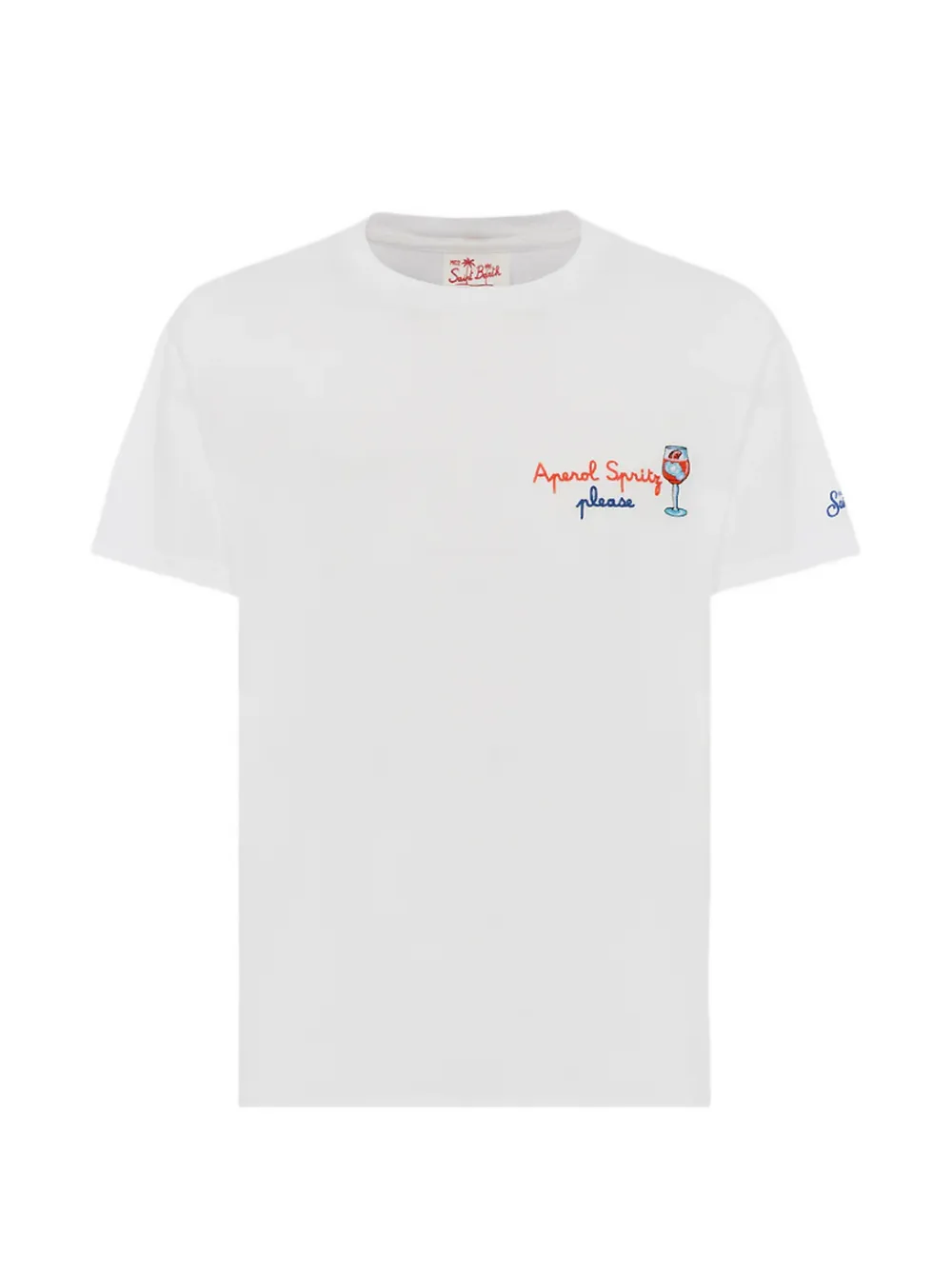 MC2 Saint Barth X 아페롤 포르토피노 자수 티셔츠 | 화이트 | Image 1
