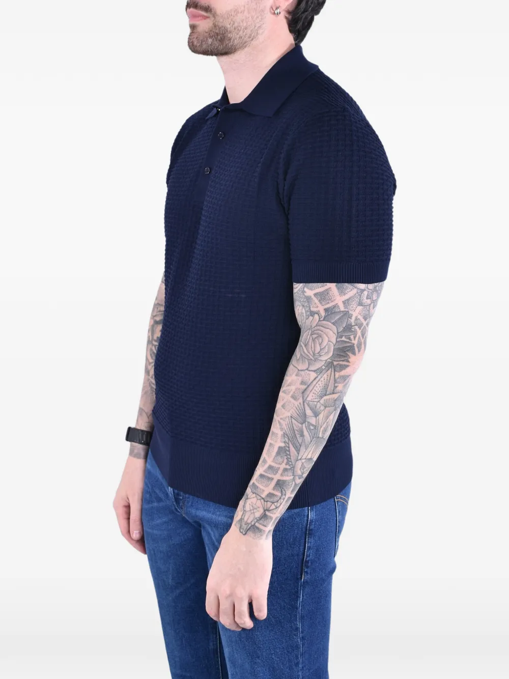 Kangra Katoenen poloshirt Blauw