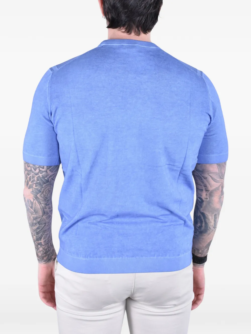 Kangra T-shirt met ronde hals Blauw