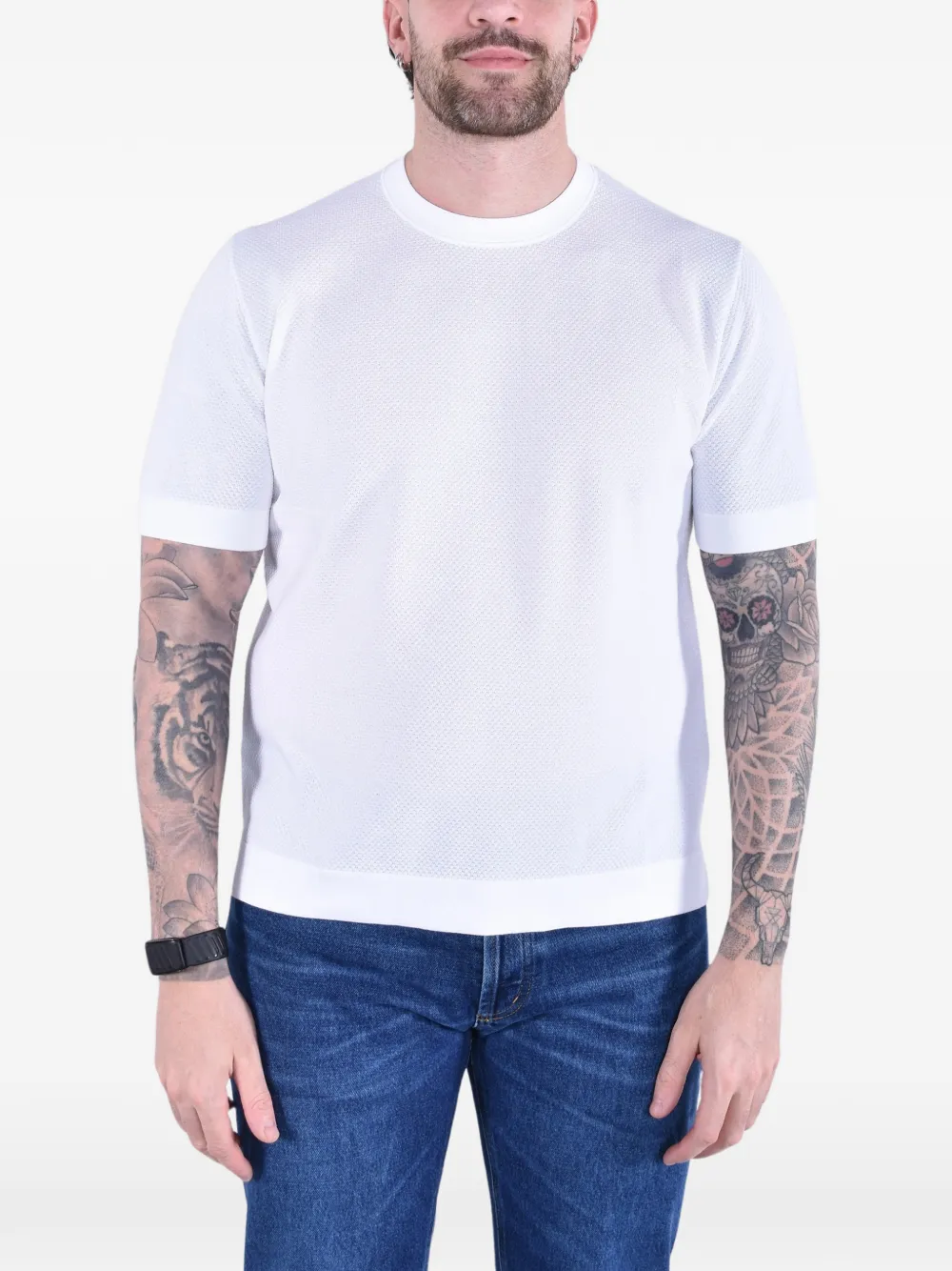 Kangra crew-neck T-shirt - Weiß