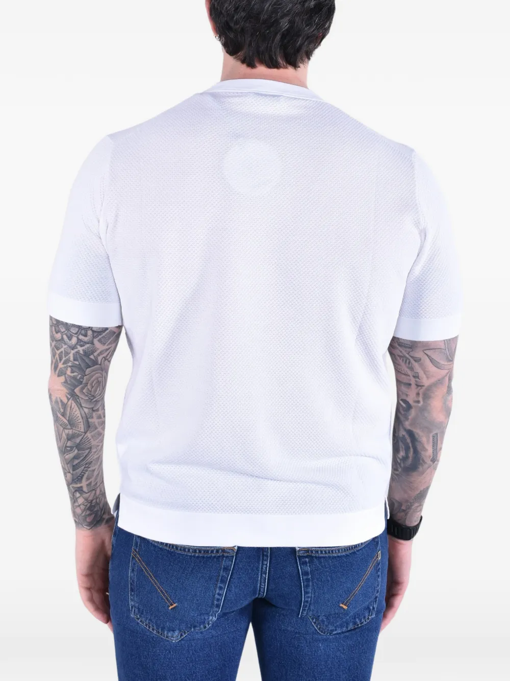Kangra T-shirt met ronde hals Wit