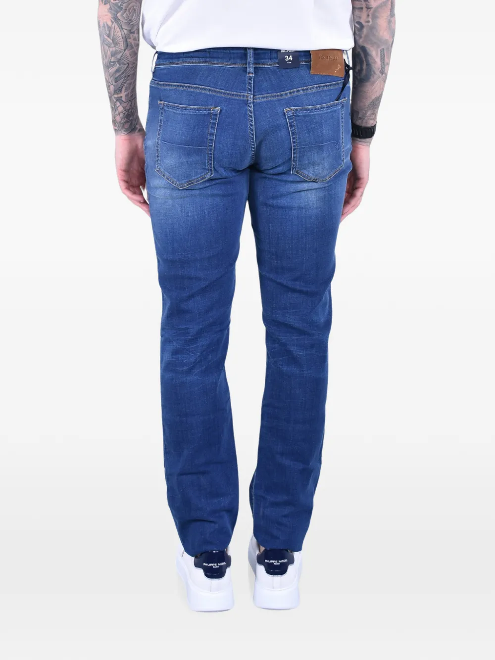 Re-Hash Rubens-z slim-fit jeans Blauw